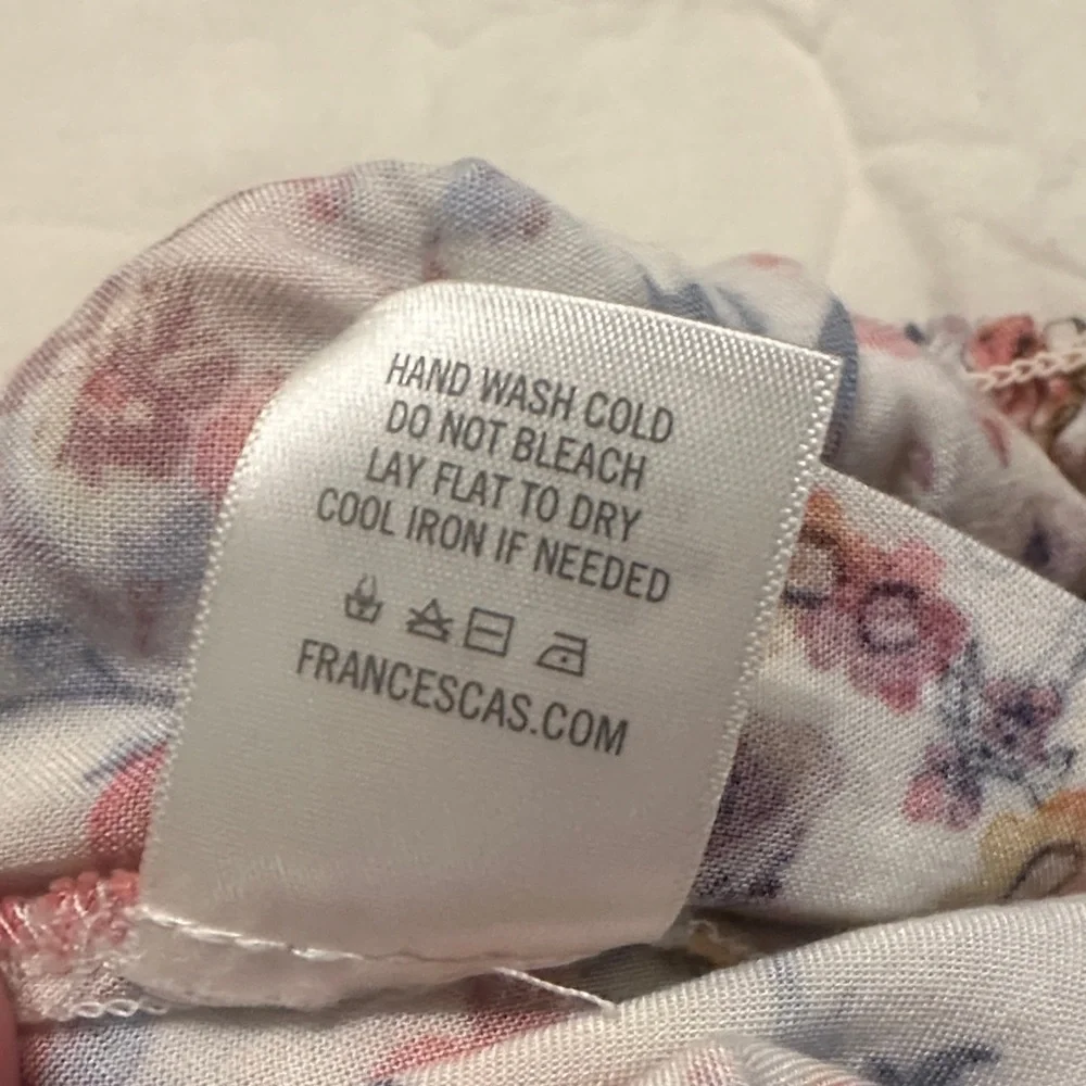 Mi Ami‎ Women's Medium Flocked Multicolor Floral Jumpsuit - Picture 11 of 11